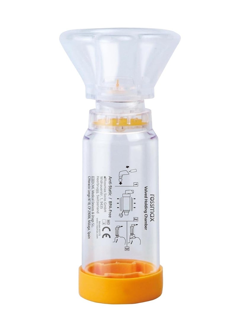 روزماكس روسماكس أيرو-سبيسر (Rossmax Aero-spacer) - غرفة احتجاز مزودة بصمام للأطفال (اللون الأصفر) - Image 1