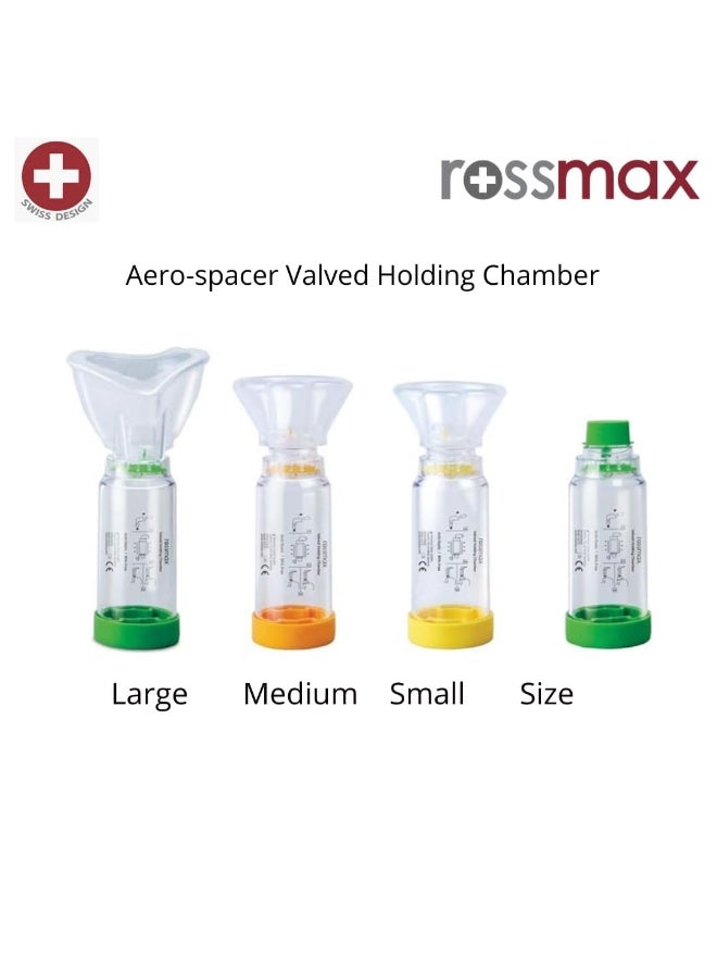 روزماكس روسماكس أيرو-سبيسر (Rossmax Aero-spacer) - غرفة احتجاز مزودة بصمام للأطفال (اللون الأصفر) - Image 2
