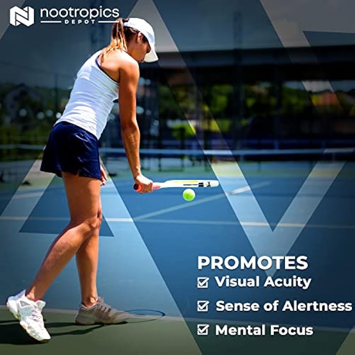 Nootropics Depot Caffeine and L-Theanine Capsules | 60 Pills | Contains 100mg of Caffeine and 200mg of L-Theanine | Natural Supplement | Energy Booster | Mental Focus + Alertness | Coffee Alternative - Image 3