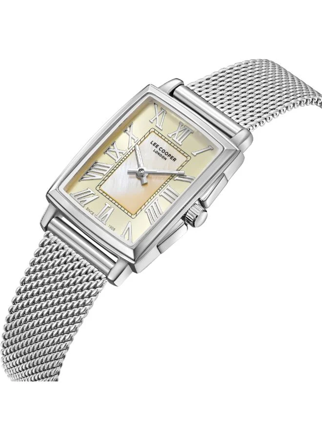 لي كوبر Women's Mesh Analog Watch LC08160.310 - 22X34 mm