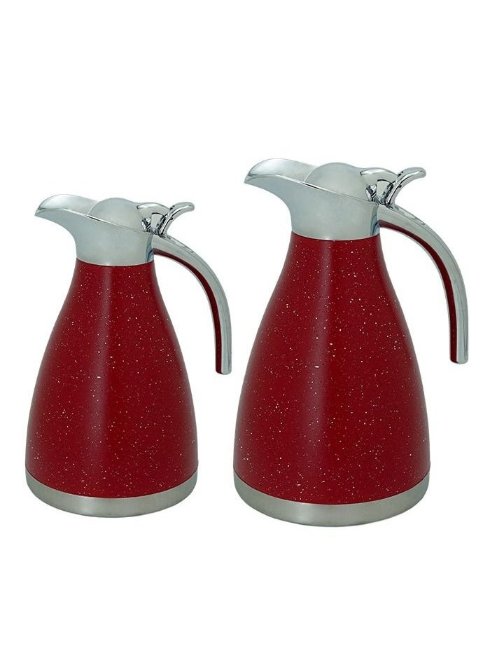 BASURRAH Tea thermos set 1.2 and 1.5 Liter 