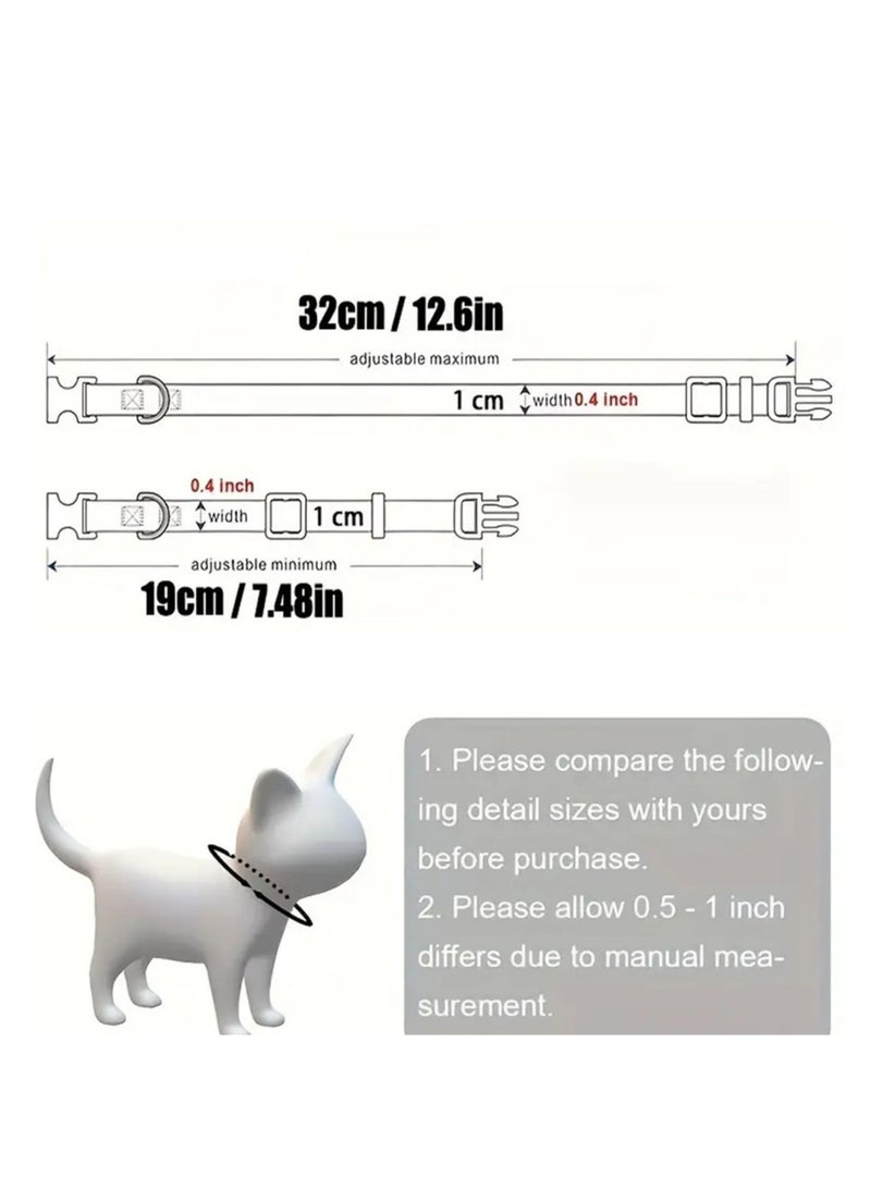 Oldzhan Cat and Dog Universal Dog Cat Neck Ring Small and Medium sized Dog Teddy Adjustable Pet Traction Rope Neck Ring Bell Collar (Green) - Image 2