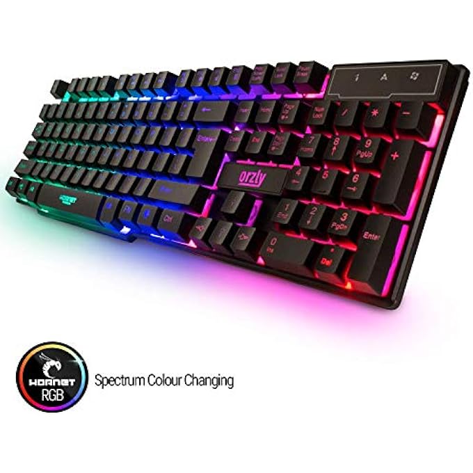 Orzly GAMING KEYBOARD AND MOUSE, MOUSE PAD & GAMING HEADSET, WIRED LED RGB BACKLIGHT BUNDLE FOR PC GAMERS AND XBOX AND PS4 USERS - 4 IN 1 GIFT BOX EDITION HORNET RX-250 - Image 3