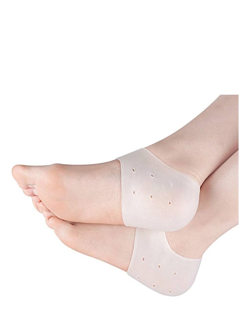 Generic 2-Piece Silicone Moisturizing Gel Heel Socks - Image 1