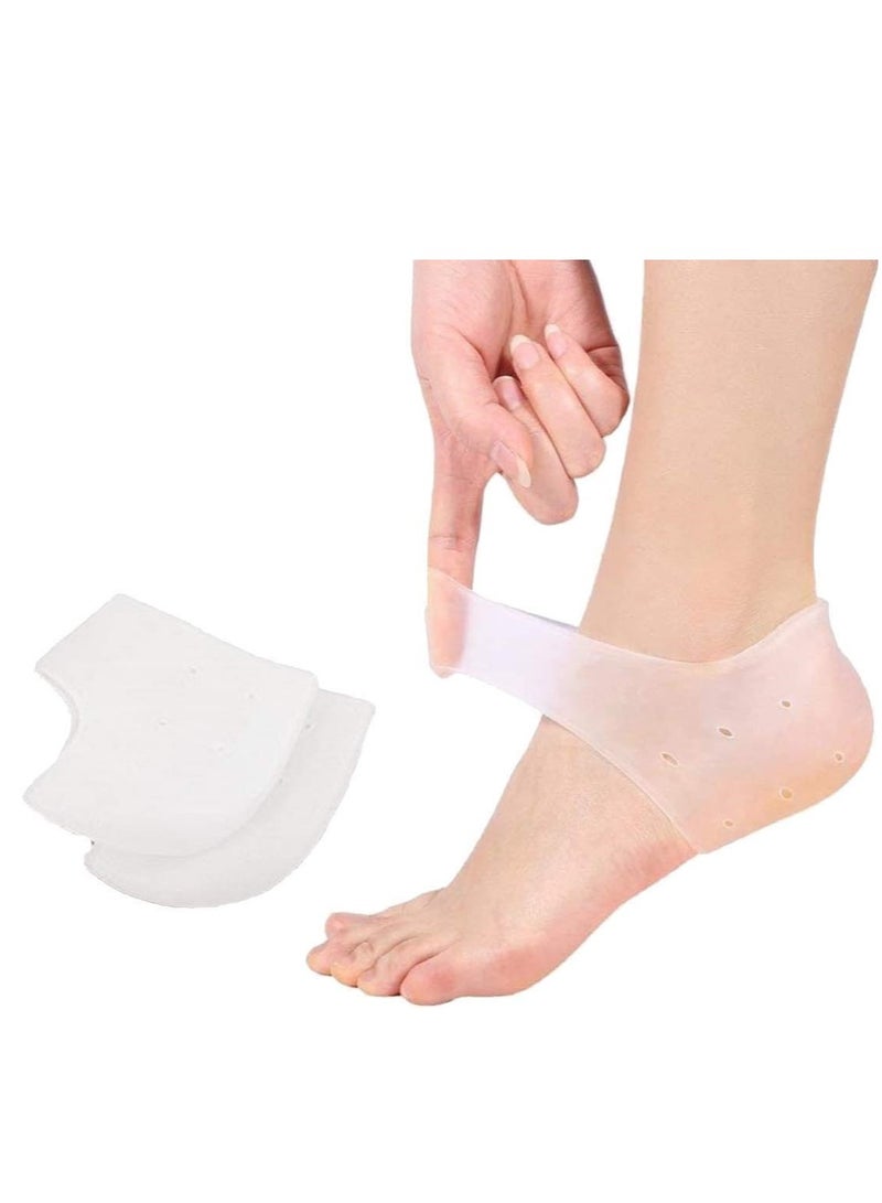 Generic 2-Piece Silicone Moisturizing Gel Heel Socks - Image 2