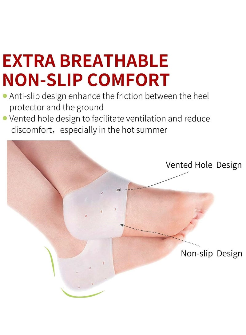 Generic 2-Piece Silicone Moisturizing Gel Heel Socks - Image 3