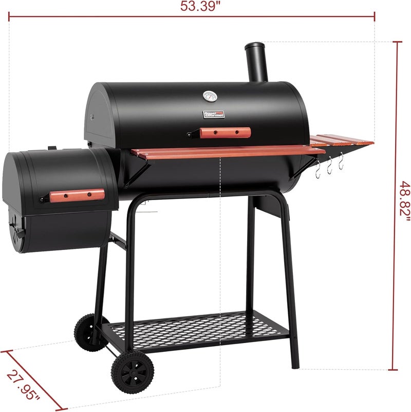 Royal Gourmet 30" Barrel Charcoal Grill - Image 3