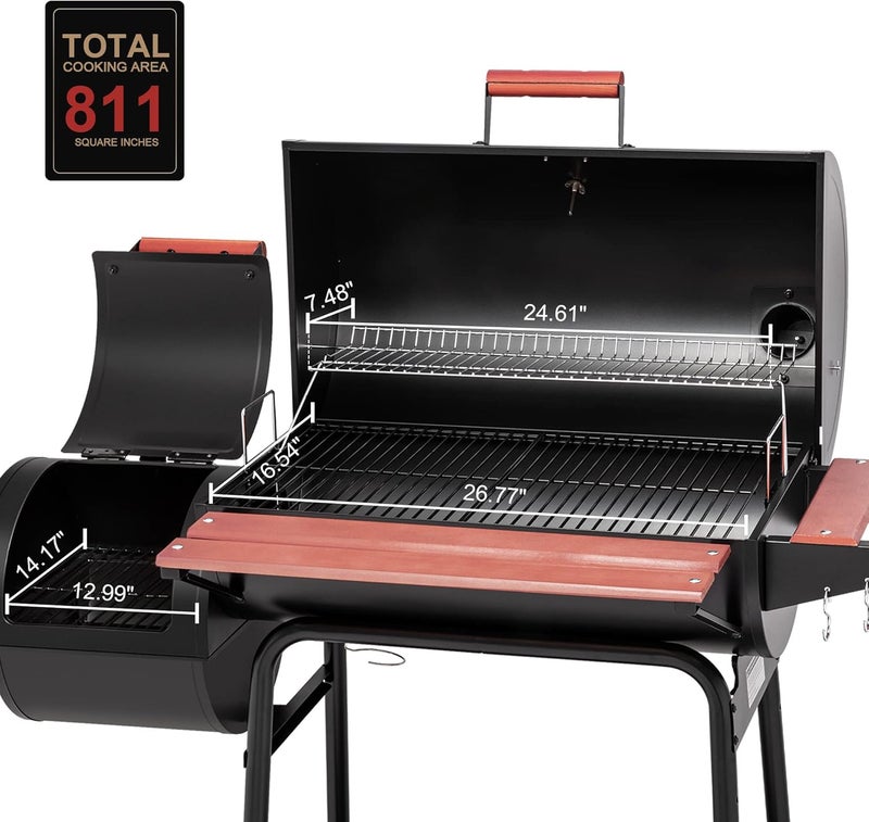 Royal Gourmet 30" Barrel Charcoal Grill - Image 4