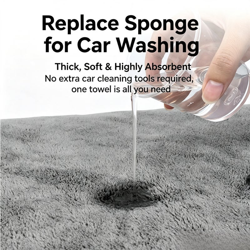 Double-Sided Microfiber Car Cleaning Towel (Super Absorbent, Lint-Free) - Image 4