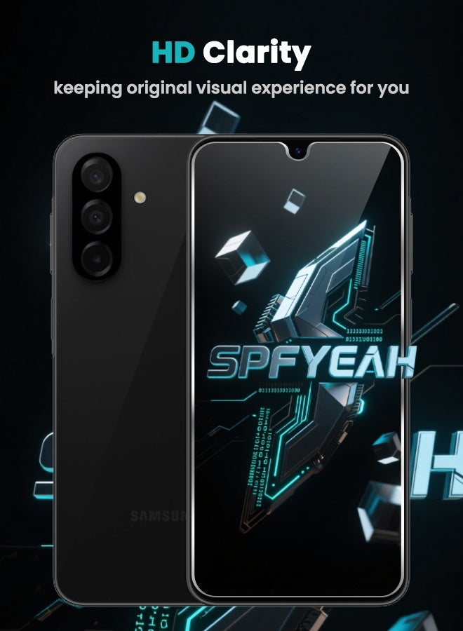 SPFYEAH [2+2 Pack] Samsung Galaxy A26 HD Screen Protector with Camera Lens Protector, [9H Hardness][Touch Sensitive][Anti Scratch][Bubble Free][Case Friendly] Protector Set for Samsung Galaxy A26 6.7 inch (Boxed, 2+2 PCS) - Image 5
