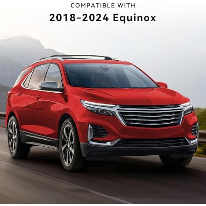 rayihni Roof Rack Thick Aluminum Crossbars Bike Rack Fit for 2018-2024 Equinox, Cargo Bars Load Capacity 220LBS,Anti-theft Lock Luggage Kayaks Bicycles Snowboard Canoe Carrier Cargo Bag - Image 3