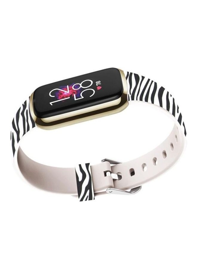 BGM Silicone Replacement Strap For Fitbit Luxe Zebra - Image 3
