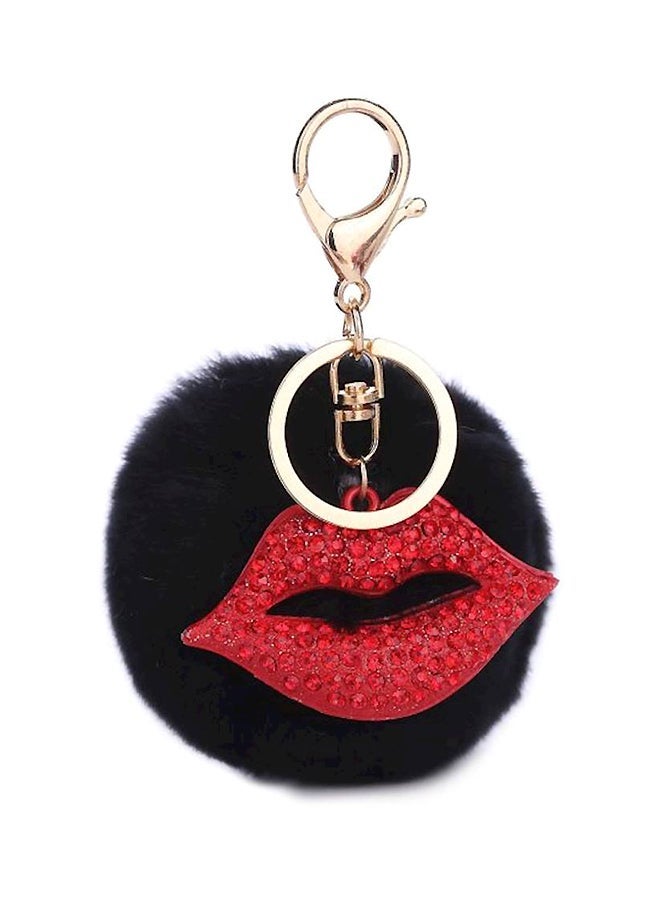 NIBEMINENT Rabbit Fur Ball Key Chain