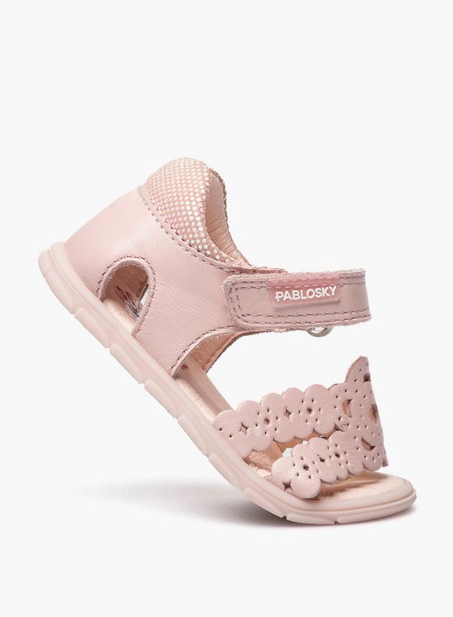 Pablosky Leather Strap Sandals With Hook & Loop Closure - Image 5