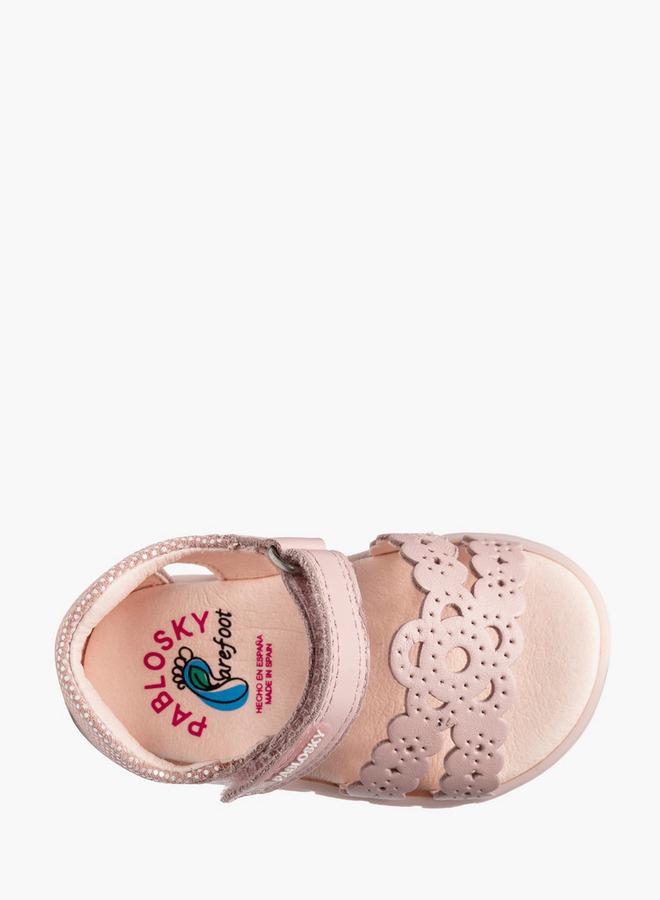 Pablosky Leather Strap Sandals With Hook & Loop Closure - Image 4