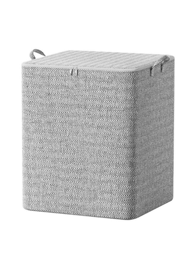 هومستر 4-PCS كبيرة السعة حقائب التخزين - سميكة غير المنسوجة صناديق التخزين النسيج مع سحاب ثنائي الاتجاه، يدوي حمل المقبضات للملابس بطانيات لعب المنظمة، السفر المنزلي حل التخزين متعدد الوظائف، رمادي، 220L + 150L + 110L + 30L - Image 4