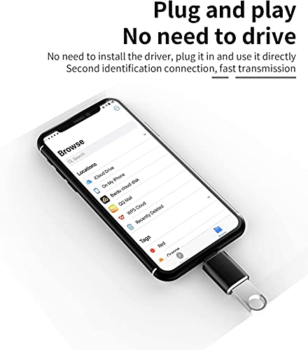 esbeecables (Apple MFi Certified)Lightning Male to USB3.0 Female Adapter OTG Cable,2 Pack Portable USB Camera Adapter OTG Data Sync Cable for iPhone13/12/11/Xr/X/XS/8/7/Card Reader/Flash Drive/Mouse/MIDI Keyboard - Image 3