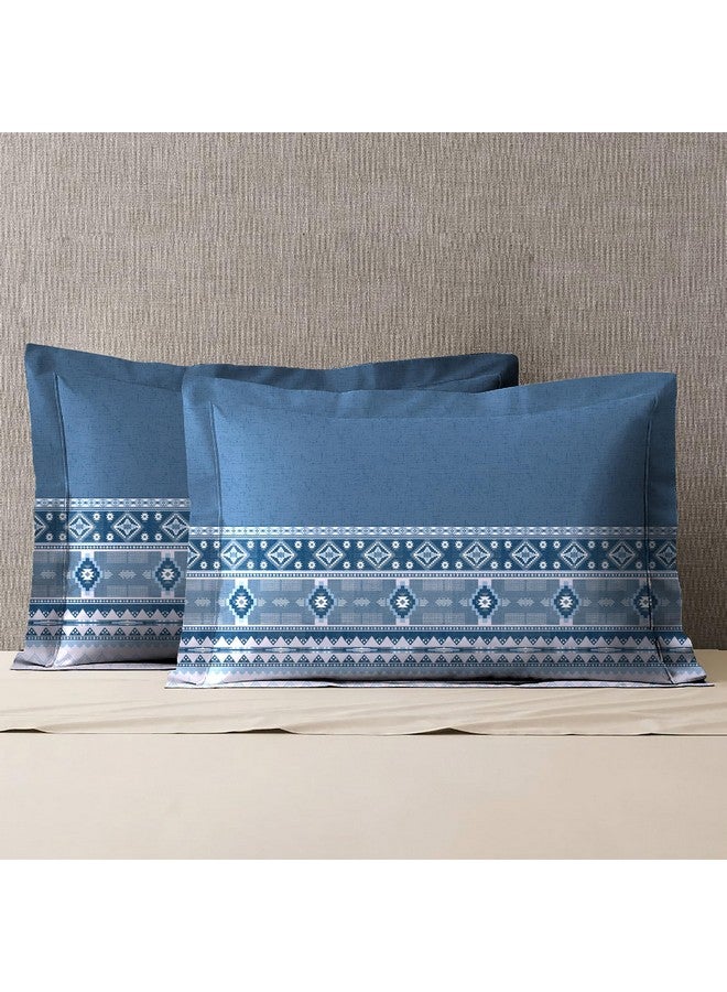 Trident Soft Comfort Pillow Covers Set of 2, 100% Cotton Pillow Covers, 210 TC, Soft and Breathable, Standard Size (46 cm x 69 cm) - Ice Dust - Image 1