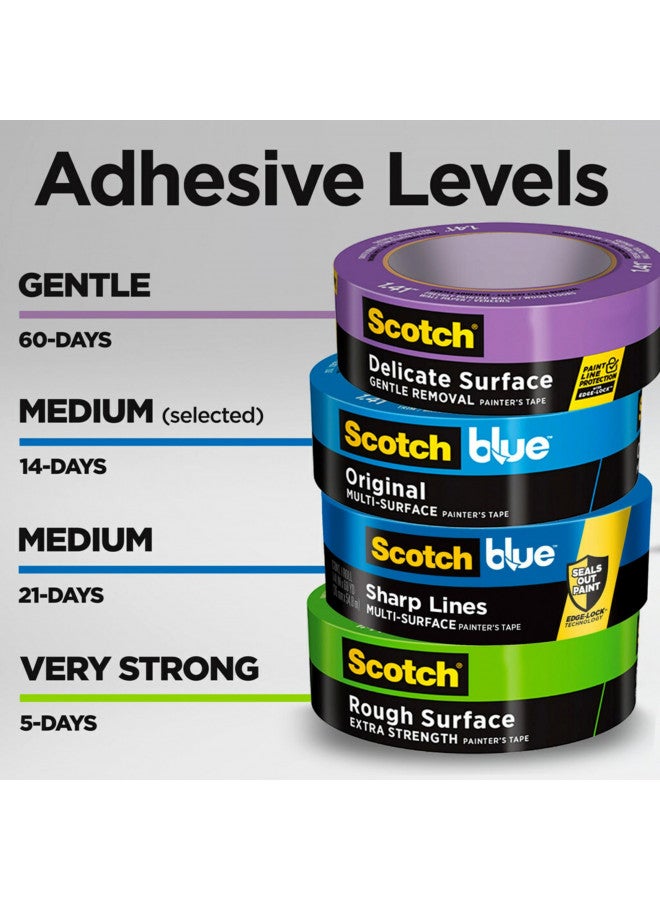 Scotch  ScotchBlue Original Multi-Surface Painter's Tape, Blue, Paint Tape Protects Surfaces and Removes Easily, Painting for Indoor Outdoor Use, 0.94 Inches x 60 Yards, 1 Roll  - Image 4