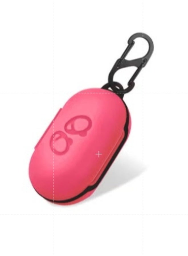 CATANES (for Samsung Galaxy Buds Plus) Silicone Case Cover with Keychain Hard Protective Earbuds Case Full Body Protection Case Cover / Hot Pink - Image 2