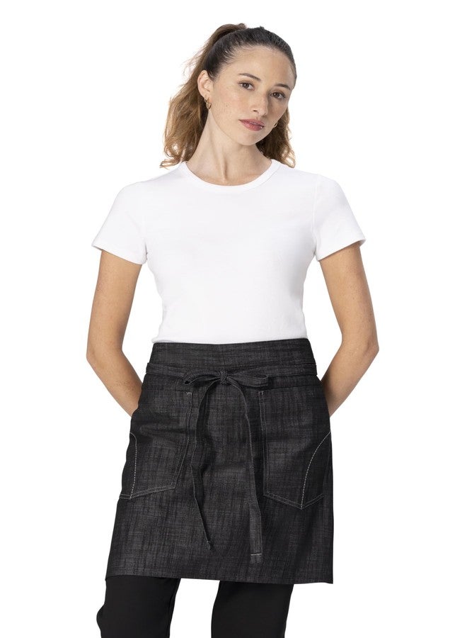Chef Works Unisex Corvallis Half Bistro Apron, Black, One Size - Image 1