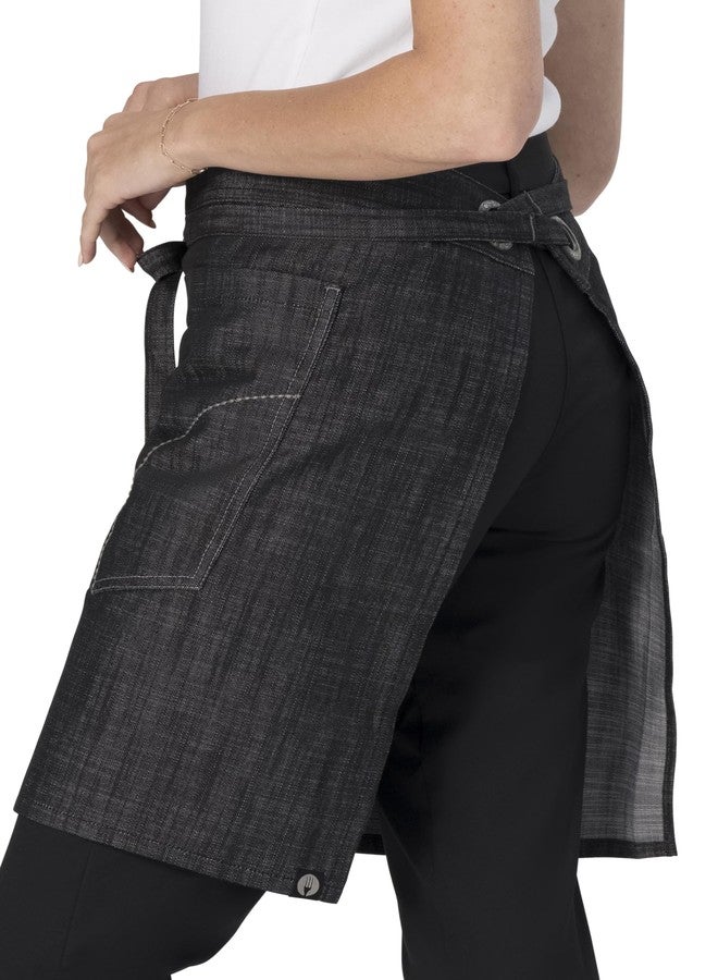 Chef Works Unisex Corvallis Half Bistro Apron, Black, One Size - Image 2