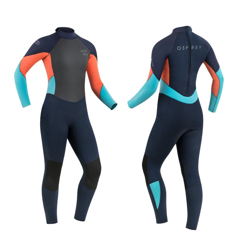 OSPREY Osprey Womens Full Length 5mm Winter Wetsuit, Adult Neoprene Surfing Diving Wetsuit, Zero, Coral, L - Image 1