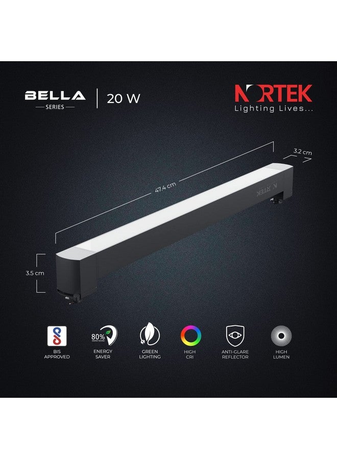 Nortek Nortek 20W Magnetic Track Light | LED Spot Light for Ceiling, Focus Lights for Wall & False Ceiling | Adjustable Track Lights for Home, Showroom | Modern Spotlight Design - Natural White, 2  - Image 3