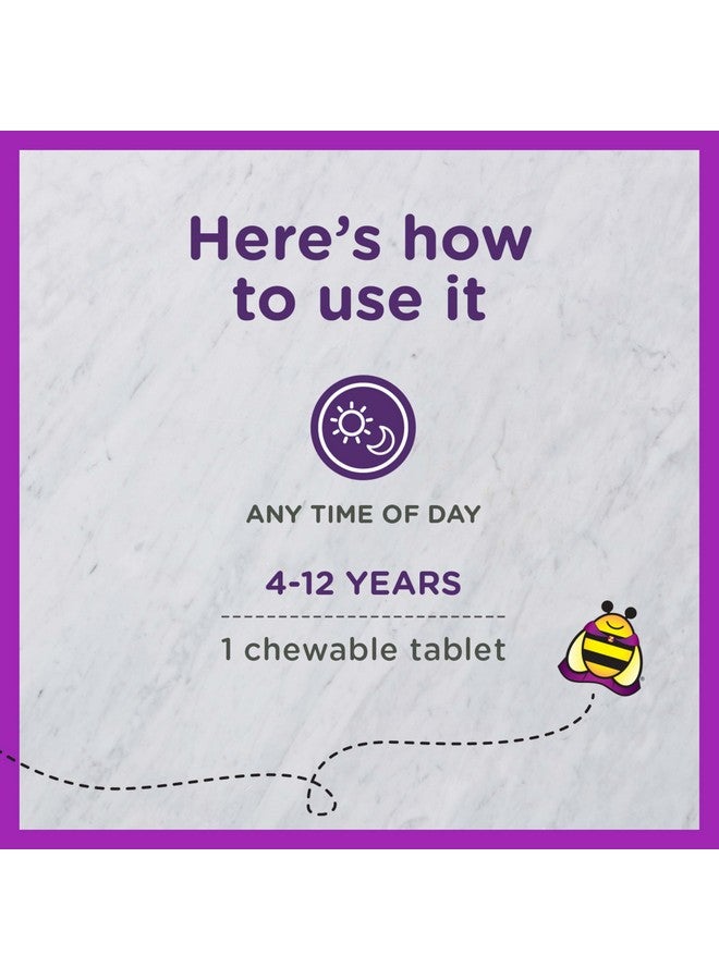 Zarbee's Kids Immune Support, Vitamin C, D & Zinc Daily Immunity Vitamins for Children 4+ Years, Natural Tropical Fruit Flavor, 28 Chewable Tablets - Image 5