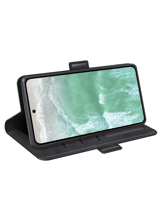 اس-توب جراب لهاتف OPPO Reno11 F 5G جراب هاتف جلدي أفقي قابل للطي بمشبك مغناطيسي مزدوج الجوانب - Image 5