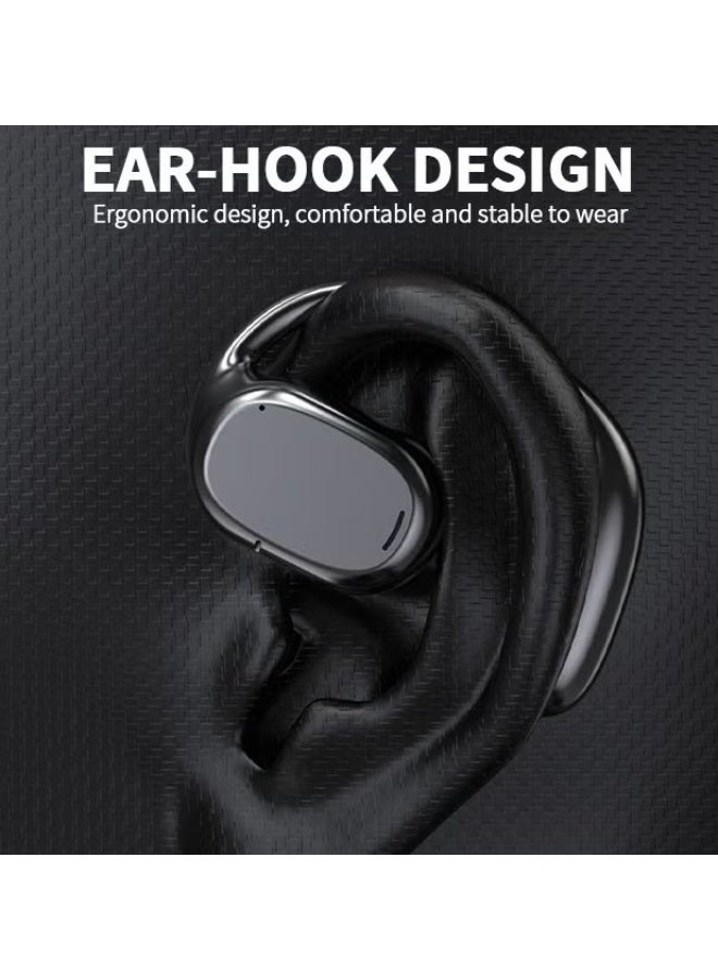 EETU Open Ear Bluetooth 5.3 Headphones,Air Conduction Ear Buds With Earhooks,ENC Noise Cancellation,Immersive Stereo Sound,Waterproof Wireless Earbuds With Charging Case for iPhone Android PC - Image 5