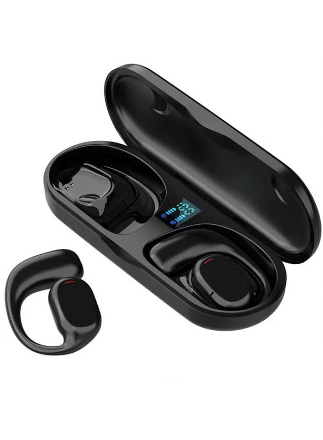 EETU Open Ear Bluetooth 5.3 Headphones,Air Conduction Ear Buds With Earhooks,ENC Noise Cancellation,Immersive Stereo Sound,Waterproof Wireless Earbuds With Charging Case for iPhone Android PC - Image 1