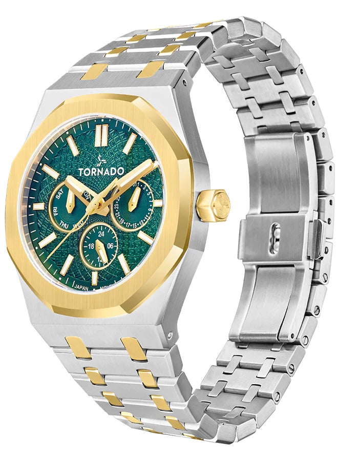 TORNADO Men's Stainless Steel Multi Function Watch T23104-TBTG - 41x51 mm - Image 2