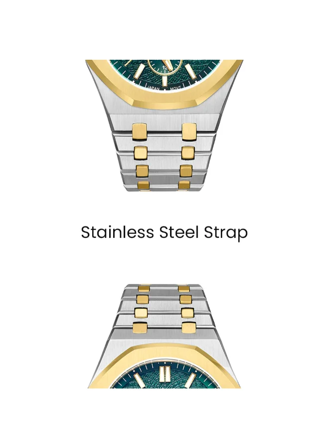 TORNADO Men's Stainless Steel Multi Function Watch T23104-TBTG - 41x51 mm