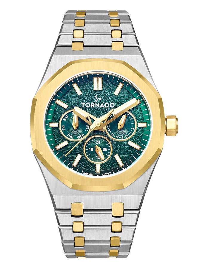 TORNADO Men's Stainless Steel Multi Function Watch T23104-TBTG - 41x51 mm - Image 1