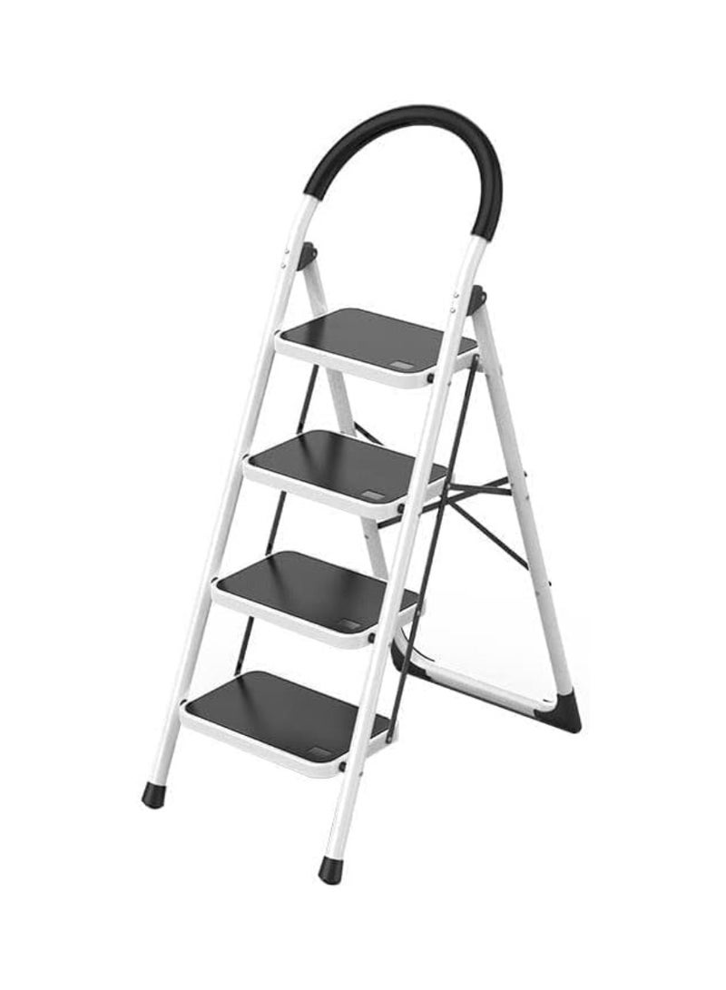 Yuwell 4 Steps Ladder Folding Step Stool With Anti Slip Sturdy And Wide Pedal Lightweight Portable Multi Use Stepladder For Home And Kitchen Foldable Ladder Space Saving - Image 3