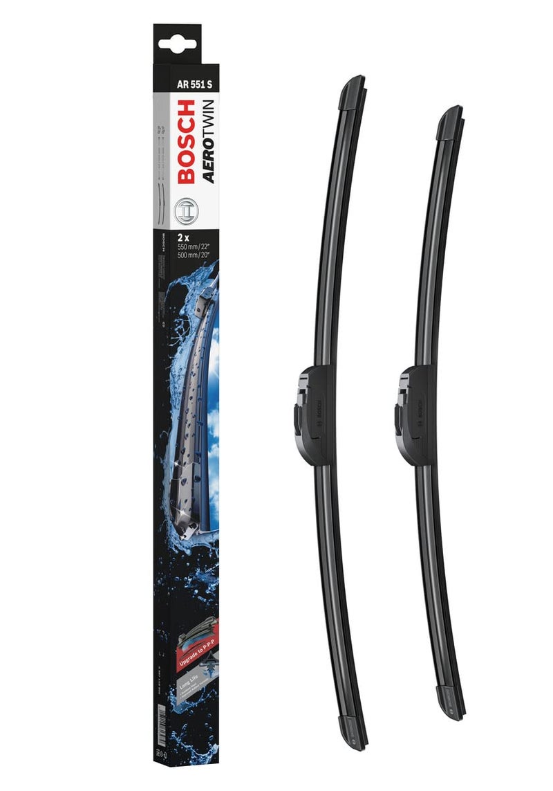 Bosch Wiper Blade Aerotwin AR551S, Length: 550mm/500mm – set of front wiper blades - Image 1