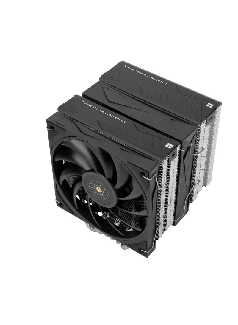 Thermalright Royal Knight 120 CPU Air Cooler, Computer Double Towers Radiator, 6 Heat Pipes CPU Cooler, Dual 120mm PWM Fans,Unobstructed RAM, for AM4/AM5;Intel 1851/1700/1150/1551/1200/2011 - Image 1