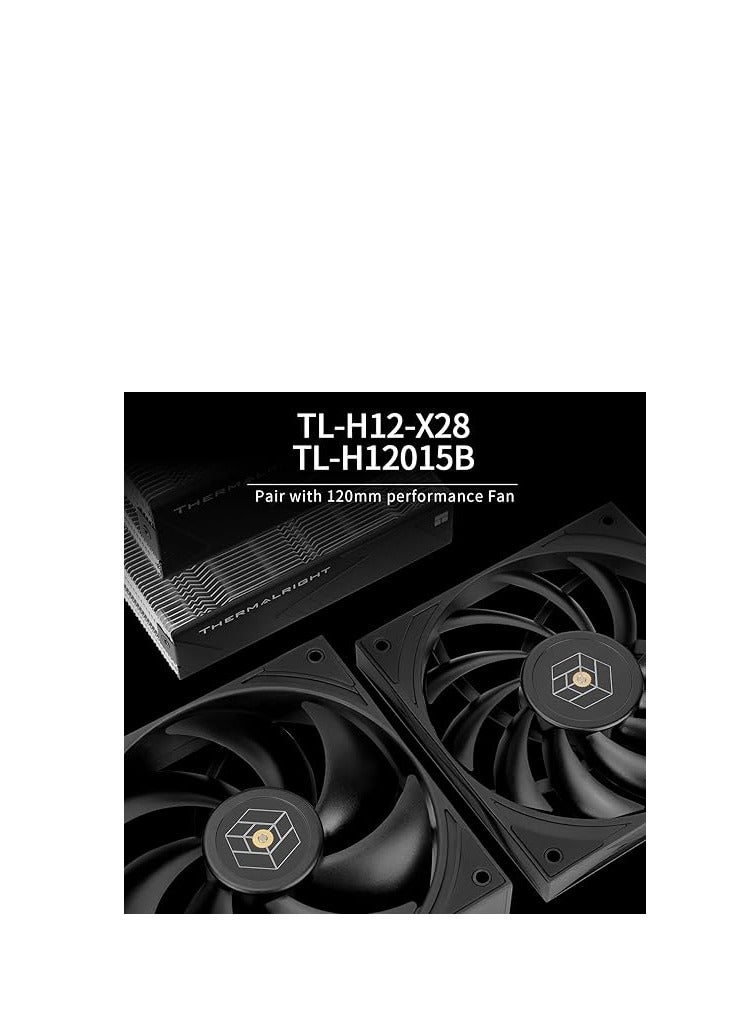 Thermalright Royal Knight 120 CPU Air Cooler, Computer Double Towers Radiator, 6 Heat Pipes CPU Cooler, Dual 120mm PWM Fans,Unobstructed RAM, for AM4/AM5;Intel 1851/1700/1150/1551/1200/2011 - Image 2