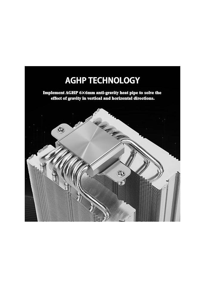 Thermalright Royal Knight 120 CPU Air Cooler, Computer Double Towers Radiator, 6 Heat Pipes CPU Cooler, Dual 120mm PWM Fans,Unobstructed RAM, for AM4/AM5;Intel 1851/1700/1150/1551/1200/2011 - Image 5