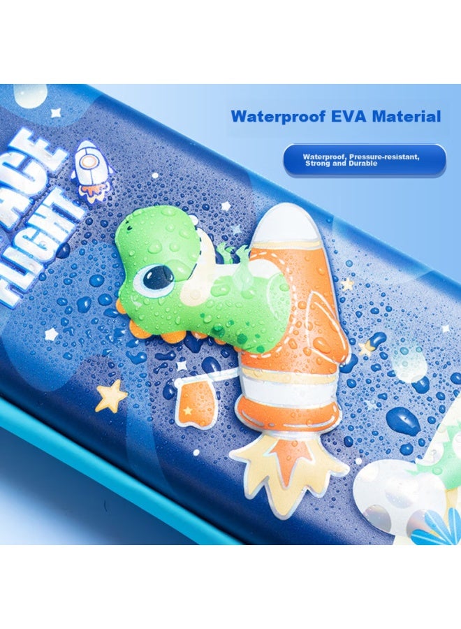 M&G Stationery Elementary School Pencil Case, Laser Eva Large Capacity 3d Pencil Box, Lightweight Drop-resistant/3d Pattern/layered Storage, Little Dinosaur Pencil Case, Student Stationery Apb932ee-a - Image 4