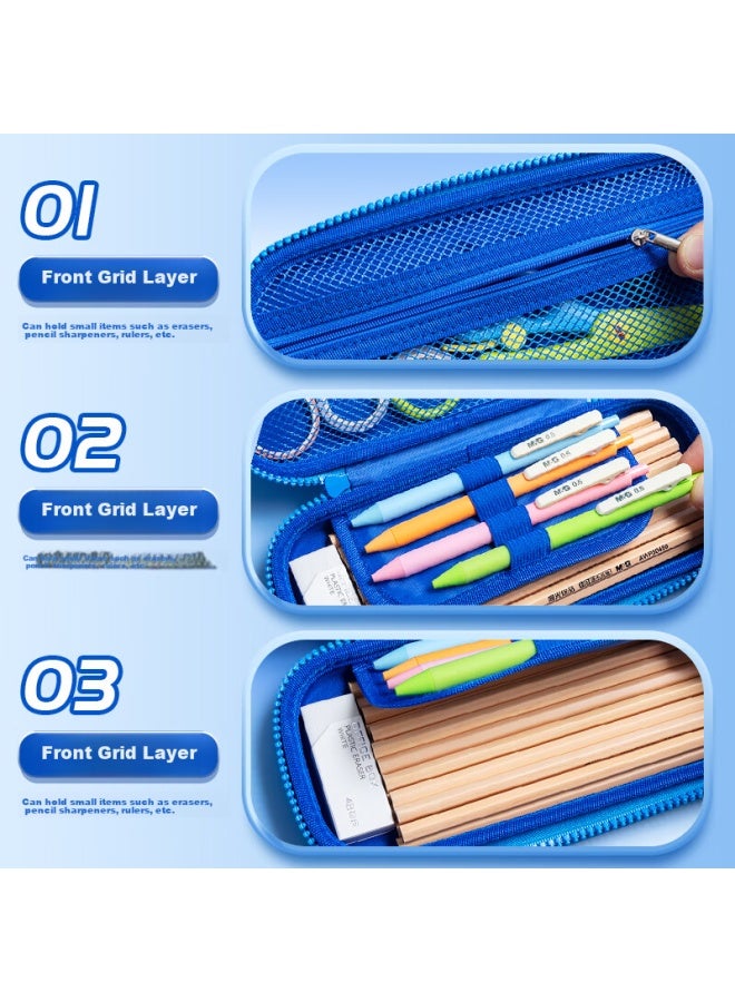 M&G Stationery Elementary School Pencil Case, Laser Eva Large Capacity 3d Pencil Box, Lightweight Drop-resistant/3d Pattern/layered Storage, Little Dinosaur Pencil Case, Student Stationery Apb932ee-a - Image 3