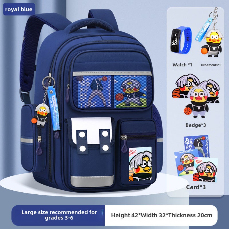 Kids 2023 Ergonomic Spine Care BackpackLarge royal blue [send ornaments + badges + cards + watches] Large royal blue [send ornaments + badges + cards + watches] 