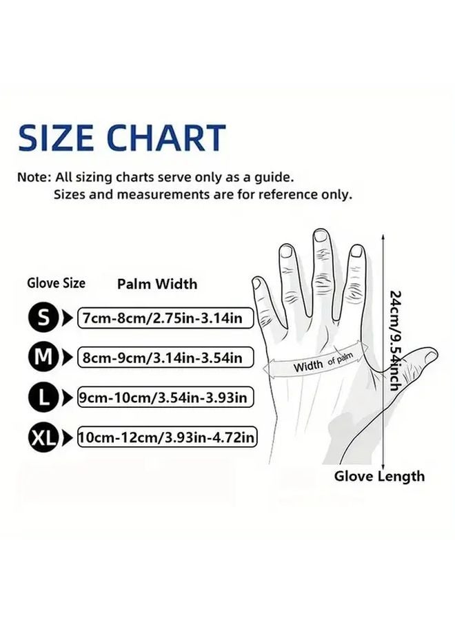 70 Pcs Large Disposable Nitrile Gloves Latex Free Powder Free Durable Kitchen Cleaning - Image 4