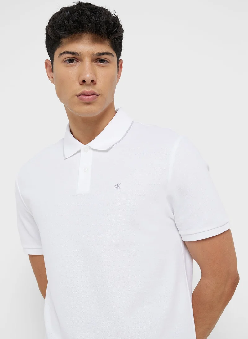 CALVIN KLEIN Cotton Piqué Polo Shirt