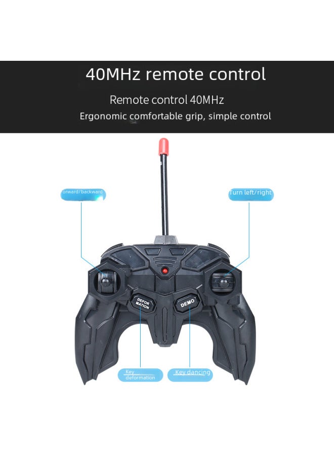 2.4g Remote Control Transformable Car 118 Racing Car Robot Simulation Model Electric Rc Toy-Color:277 Cloth (blue)-Proportion:2.4G (including Lithium Battery)  - Image 5