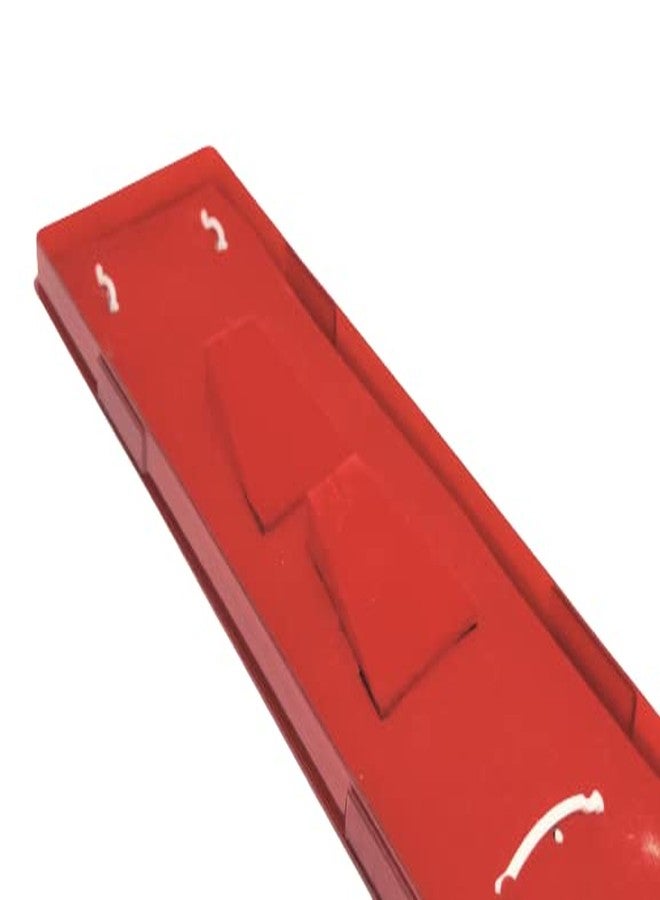 dss Chain Gift Box Velvet Flocked Jewelry Earring Chain Box (Combo) (Pack of 2) (Maroon-2) Transperent - Image 4