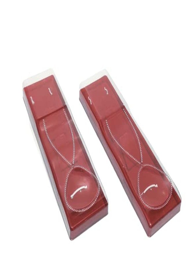 dss Chain Gift Box Velvet Flocked Jewelry Earring Chain Box (Combo) (Pack of 2) (Maroon-2) Transperent - Image 1