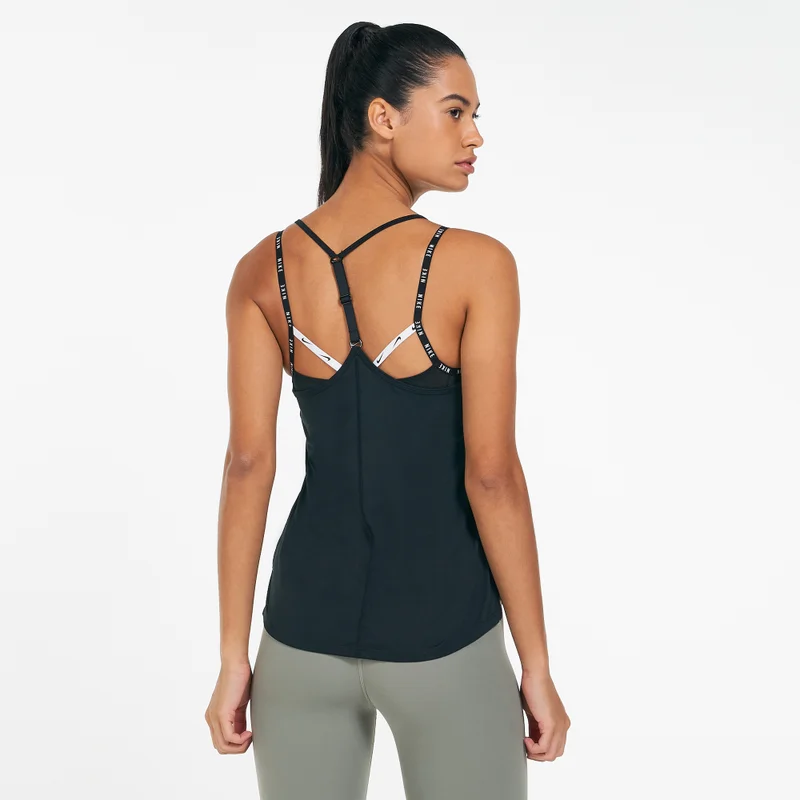 Nike Black Women's Dri-FIT One Elastika Tank Top for Women | Best Price UAE