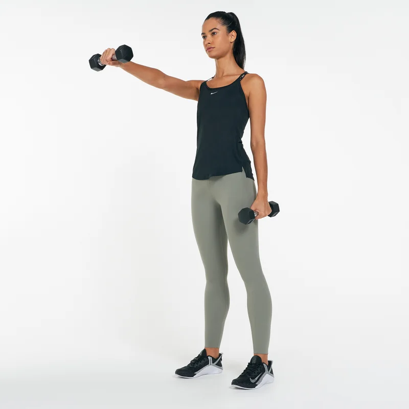 Nike Black Women's Dri-FIT One Elastika Tank Top for Women | Best Price UAE